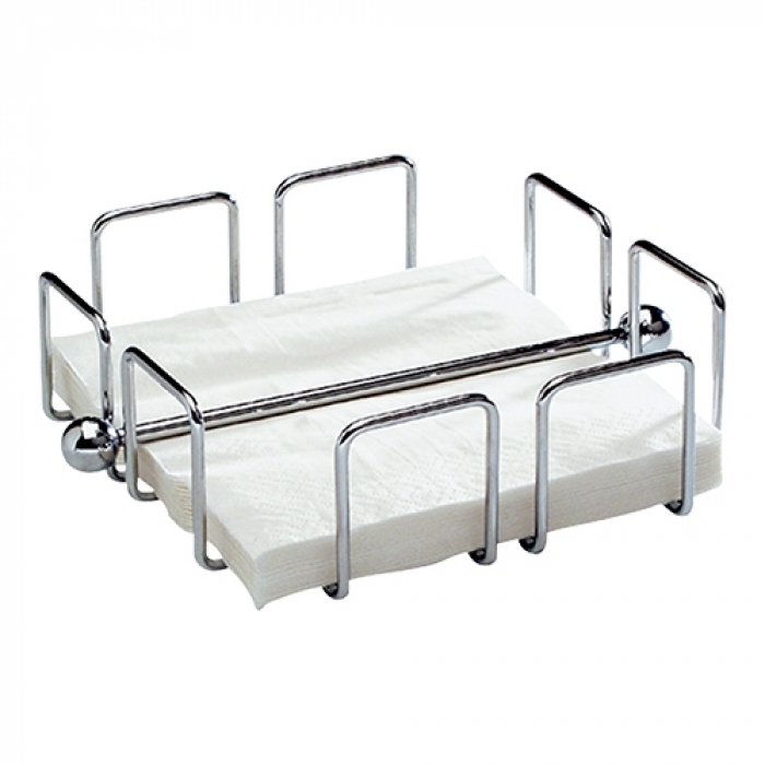 Serviettenständer rechteckig verchroomt